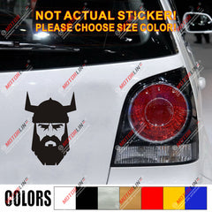 VIKING Warrior Decal Sticker Norse Nord Norway Norwegian Car Vinyl pick size c