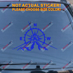4X4 Off Road compass Decal Sticker Mountain Car Vinyl fit for Jeep Ford Chevy b