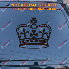 British Crown UK England Decal Sticker Car Vinyl pick size color no bkgrd a