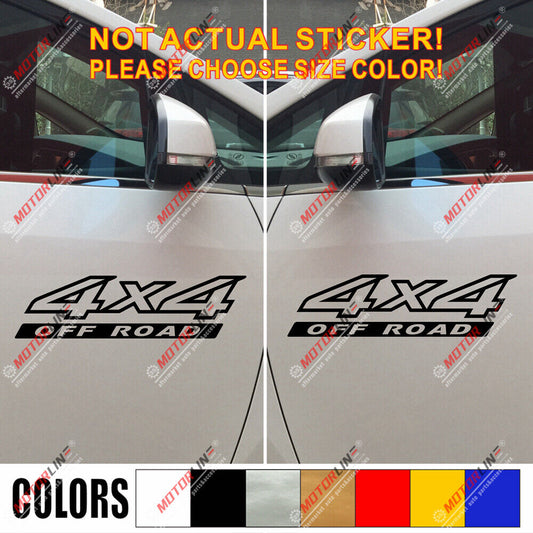(2) 4X4 Off Road Sport Decal Sticker Car Vinyl pick size color die cut g