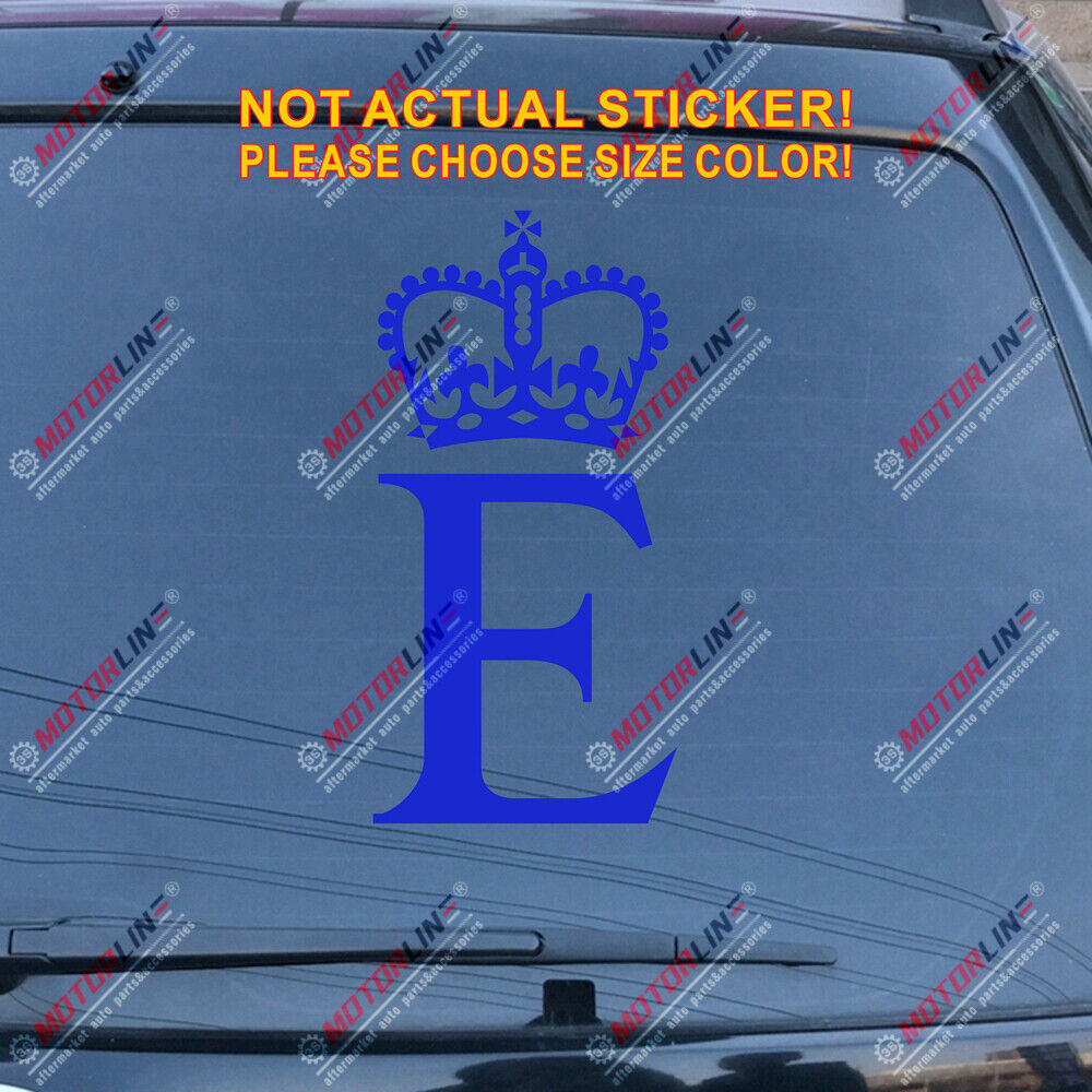 Personal Flag of Queen Elizabeth 2 Car Decal Bumper Sticker