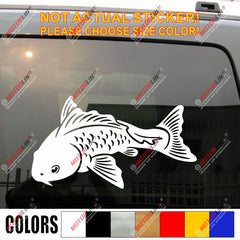 Koi Fish Decal Sticker Car Vinyl pick size color no bkgrd Japanese Chinese c