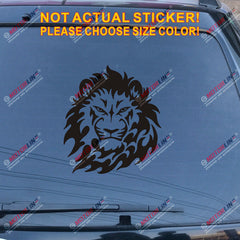 Lion of Judah Head Decal Sticker Rasta Rastafari Flag Car Vinyl Jamaica b