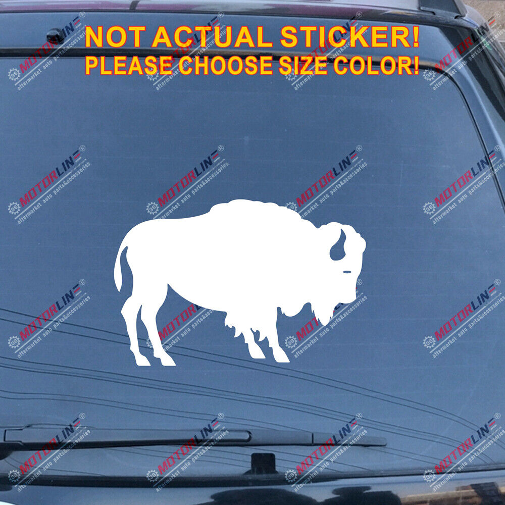 Buffalo Symbol Decal Sticker Car Vinyl pick size color no bkgrd