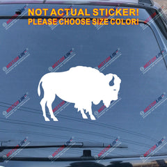 Buffalo Symbol Decal Sticker Car Vinyl pick size color no bkgrd