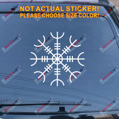 Helm Of Awe Decal Sticker Vegvisir Viking Odin Norse Norway Car Vinyl