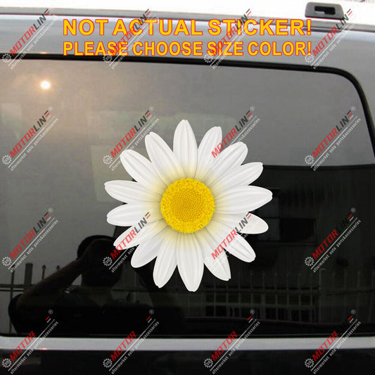 Daisy Flower Decal Sticker Car Laptop Vinyl reflective glossy pick size style a