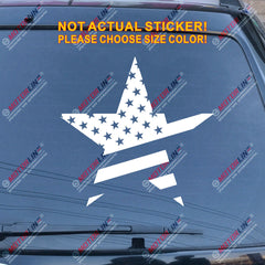 Flag of American Star USA Stars Car Decal Sticker