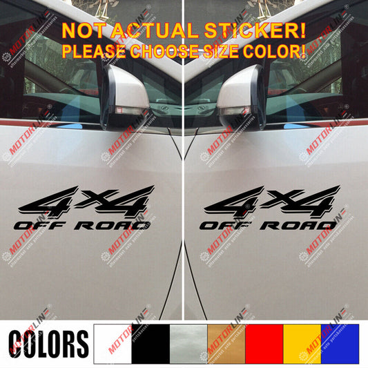 (2) 4X4 Off Road Sport Decal Sticker Car Vinyl pick size color die cut f