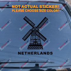 Netherlands Holland Windmill Dutch Netherlandish Car Decal Sticker