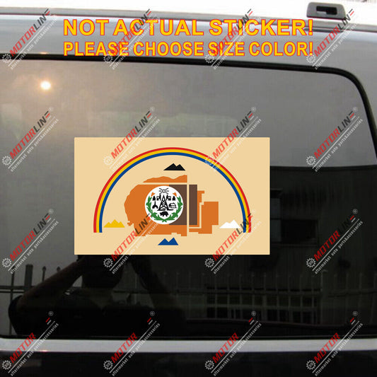 Navajo Nation Flag Decal Sticker Car Vinyl Reflective Glossy