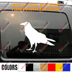 Odin Raven Decal Sticker Viking Norse Nord Norway Car Vinyl pick size color a