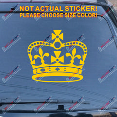 British Crown UK England Decal Sticker Car Vinyl pick size color no bkgrd a