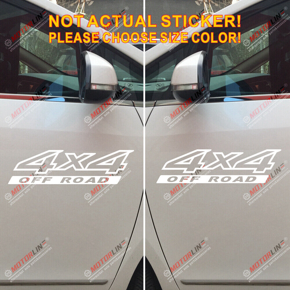 (2) 4X4 Off Road Sport Decal Sticker Car Vinyl pick size color die cut g