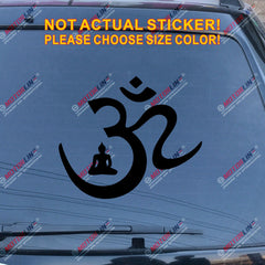 Om Symbol Buddha Decal Sticker Yoga Hindu Hinduism Buddhism Aum Car Vinyl