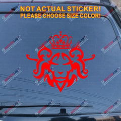 Lion of Judah Head Decal Sticker Rasta Rastafari Flag Car Vinyl Jamaica