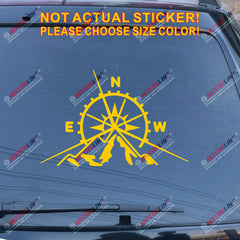 4X4 Off Road compass Decal Sticker Mountain Car Vinyl fit for Jeep Ford Chevy b