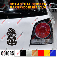 Hei-tiki Maori Tiki New Zealand Decal Sticker Car Vinyl pick size color no bkgrd