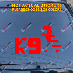 K9 K-9 Unit Police Dog American Flag Decal Sticker German Shepherd Car Vinyl