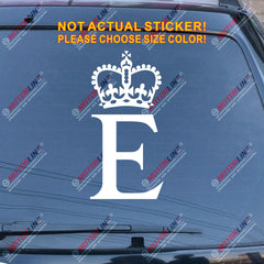 Personal Flag of Queen Elizabeth 2 Car Decal Bumper Sticker