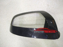 Real Carbon Fiber Mirror Cover Fit For Mercedes-Benz C W204 07-09 LHD Tape on