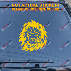Lion of Judah Head Decal Sticker Rasta Rastafari Flag Car Vinyl Jamaica b
