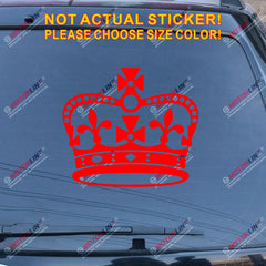British Crown UK England Decal Sticker Car Vinyl pick size color no bkgrd a