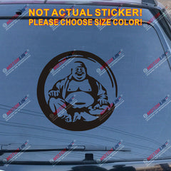 Buddha Lotus Buddhism Decal Sticker Hindu Hinduism Car Vinyl pick size color