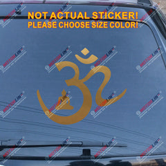 Om Symbol Buddha Decal Sticker Yoga Hindu Hinduism Buddhism Aum Car Vinyl