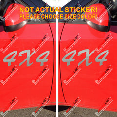 (2) 4X4 Off Road Sport Decal Sticker Car Vinyl pick size color die cut c