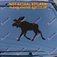 MOOSE Elk Sweden Decal Sticker Car Vinyl pick size color no bkgrd