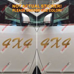 (2) 4X4 Off Road Sport Decal Sticker Car Vinyl pick size color die cut c