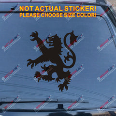 Scottish Lion Rampant Scotland Decal Sticker Car Vinyl pick size color d