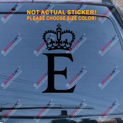 Personal Flag of Queen Elizabeth 2 Car Decal Bumper Sticker