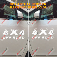 (2) 4X4 Off Road Decal Sticker Car Vinyl pick size color die cut snow style