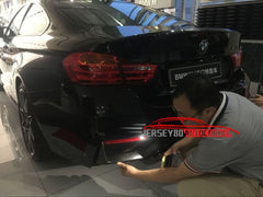 Real Carbon Fiber Rear Bumper Splitter Trim Fit For BMW M3 F80 M4 F82 Tape 14up