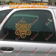 Taino Sun symbol Decal Sticker Puerto Rico Flag PR Car Vinyl no bkgrd