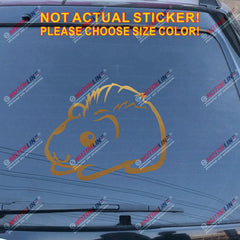 Guinea Pig Pet Decal Sticker Car Vinyl pick size color no bkgrd die cut