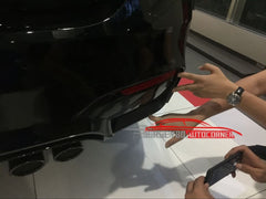 Real Carbon Fiber Rear Bumper Splitter Trim Fit For BMW M3 F80 M4 F82 Tape 14up