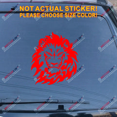 Lion of Judah Head Decal Sticker Rasta Rastafari Flag Car Vinyl Jamaica b