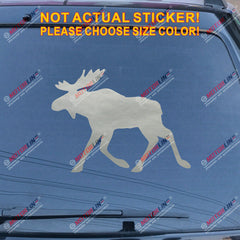 MOOSE Elk Sweden Decal Sticker Car Vinyl pick size color no bkgrd