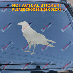 Odin Raven Decal Sticker Viking Norse Nord Norway Car Vinyl pick size color a
