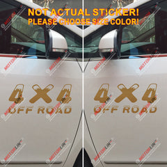 (2) 4X4 Off Road Decal Sticker Car Vinyl pick size color die cut snow style