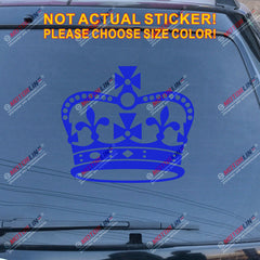 British Crown UK England Decal Sticker Car Vinyl pick size color no bkgrd a