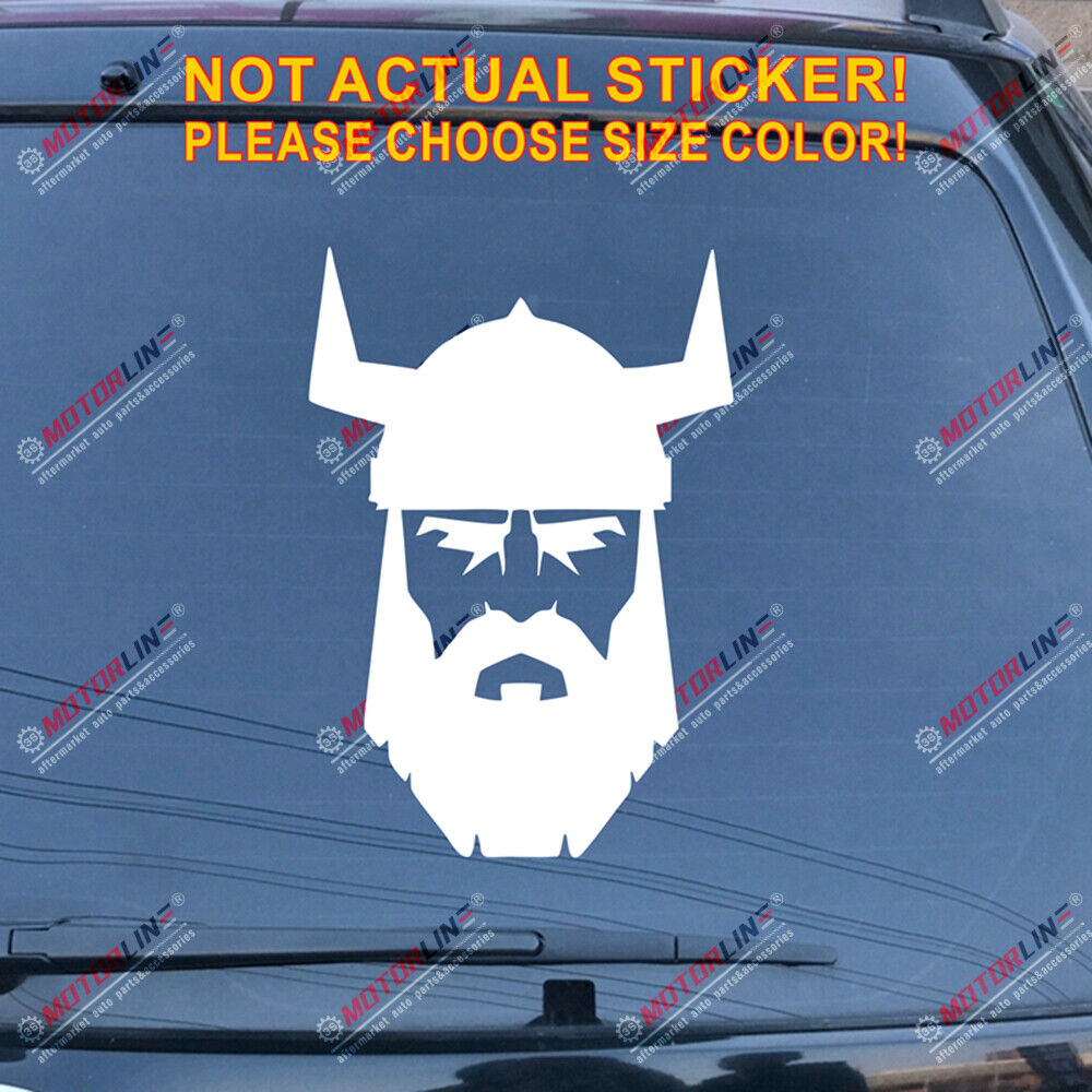 VIKING Warrior Decal Sticker Norse Nord Norway Norwegian Car Vinyl pick size c