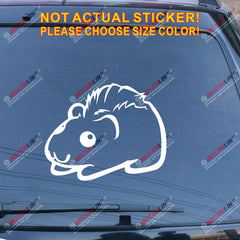 Guinea Pig Pet Decal Sticker Car Vinyl pick size color no bkgrd die cut