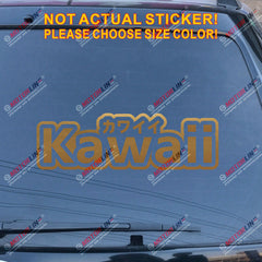 Kawaii Cute Japanese Kanji JDM Decal Sticker Car Vinyl pick size color no bkgrd