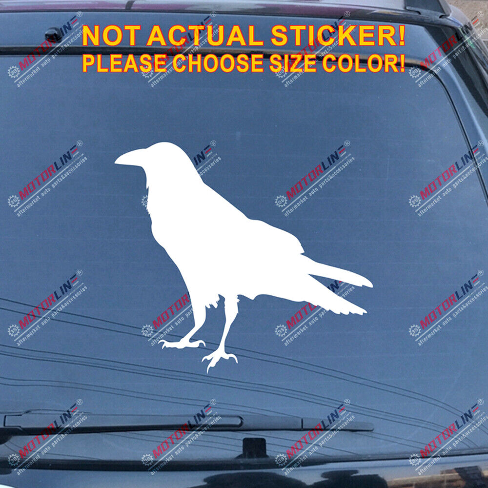 Odin Raven Decal Sticker Viking Norse Nord Norway Car Vinyl pick size color a