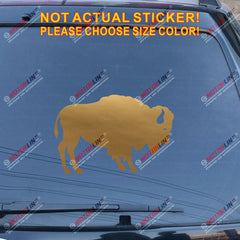 Buffalo Symbol Decal Sticker Car Vinyl pick size color no bkgrd