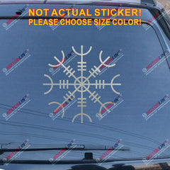 Helm Of Awe Decal Sticker Vegvisir Viking Odin Norse Norway Car Vinyl